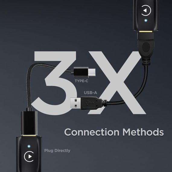 Беспроводной адаптер CarPlay для iPhone, преобразование проводного карплей для авто с Wi-Fi 5 ГГц, USB-A USB-C | Зображення 5