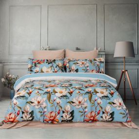 Комплект постільної білизни Prima Casa Digital Satin 200 х 220 см.  Magnolya Bej