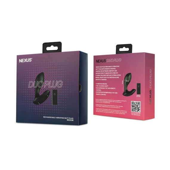 Анальная вибропробка Nexus DUO Plug Medium, пульт ДУ sexstyle | Зображення 4