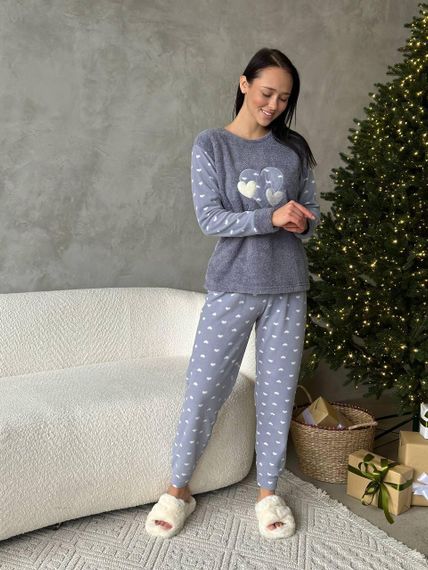 Женская пижама (3316/2) Серый M | Зображення 6