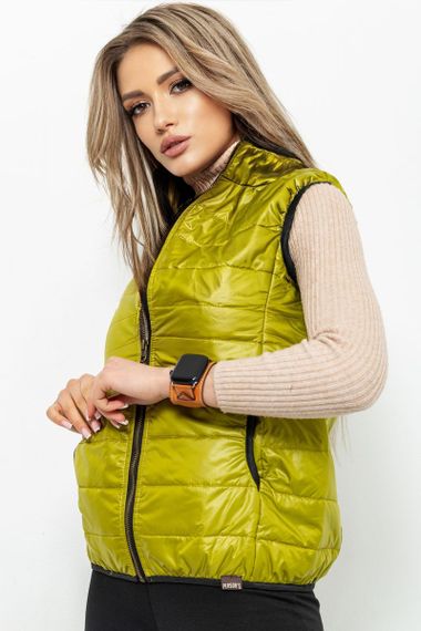 Жилетка жіноча, колір оливковий, 182R31398 | Зображення 2