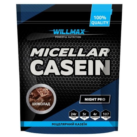 Протеїн Willmax Micellar Casein 900 g /30 servings/ Chocolate