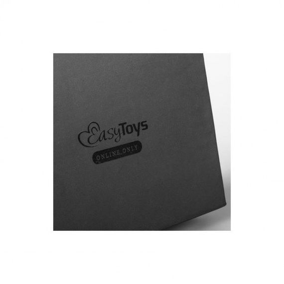 Страпон рельєфний на ременях Easytoys, силіконовий, чорний, 14.5 х 2.9 см | Зображення 4