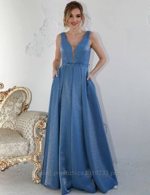 Випускна сукня, колір індиго