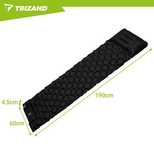 Самонадувающийся одноместный матрас Trizand 27682 190×60 см с помпой и чехлом | Зображення 1