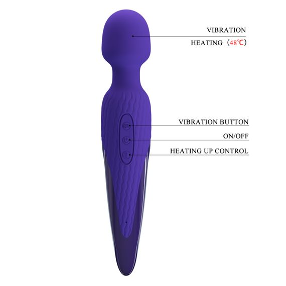 Вібромасажер - Pretty Love Antony Heat Massager Blue | Зображення 7
