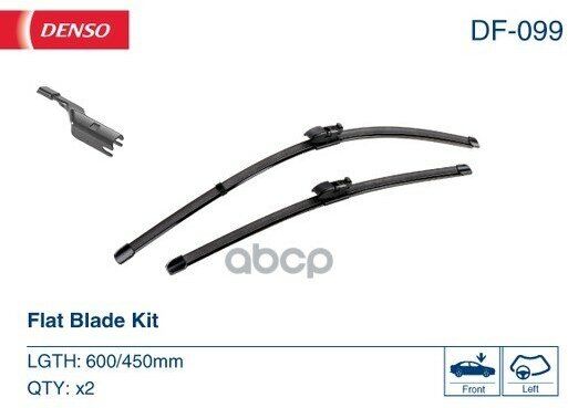 Комплект склоочисників DENSO DF-108 Flat Blade Kit 650/450 мм