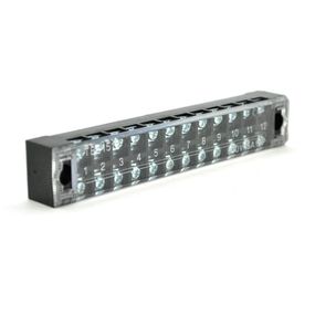 Клемна колодка 12-розрядна TB-1512 15A / 600V, перетин дроту 0,5-1,5мм2, 50 шт в упаковці, ціна за штуку