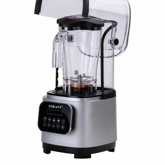 Бесшумный блендер Sokany с 2-литровой чашей для смузи и коктейлей, портативный 8000 Вт SK-03024 | Зображення 4