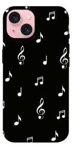 Чохол з картинкою Notes on black для Apple iPhone 15 (6.1")