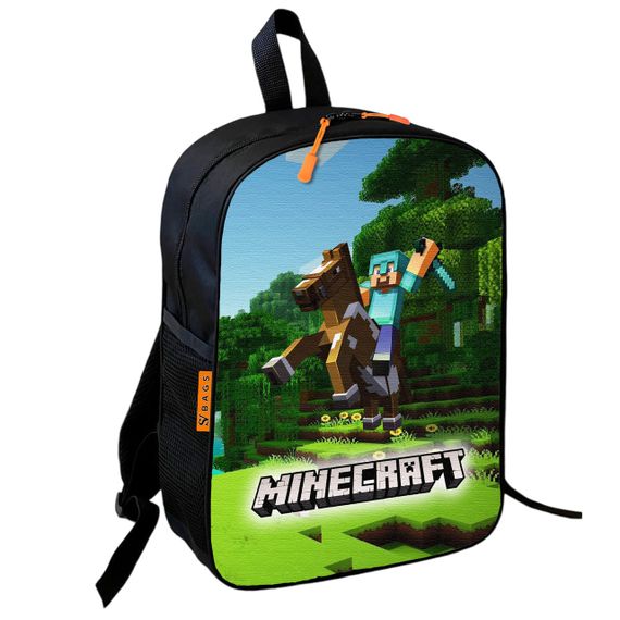 Набор Minecraft Алекс на коне 3 в 1: детский рюкзак + сумка-слинг + пенал, для мальчика и девочки 7–9 лет (6140) | Зображення 1