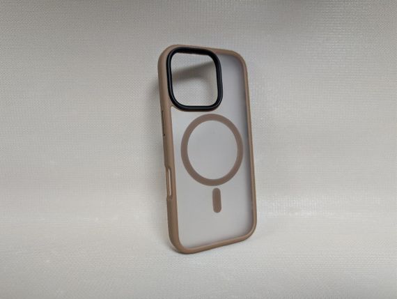 Чохол для iPhone 16 Pro / Айфон 16 Про Wave Matte Insane, TPU, матовий, напівпрозорий, коричневий