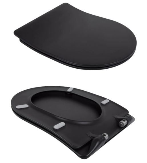 Унітаз підвісний Qtap Taurus Ultra Quiet, з сидінням Slim Duroplast/ Soft-close/ Quick Release QT2433084EUQMB | Зображення 3