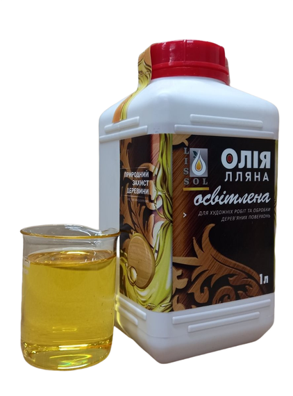 Масло льняное осветленное LISSOL для дерева 1 л | Зображення 3