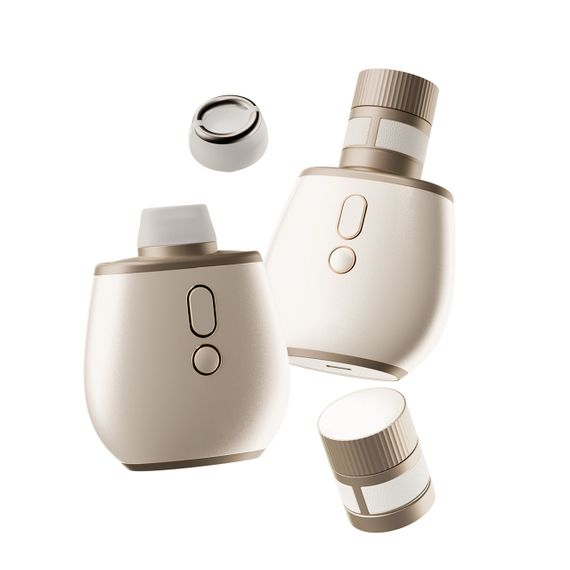 Стимулятор у вигляді парфумів BeYourLover Aromia з вакуумом та мікрострумами, кремовий Sex Aura | Зображення 5