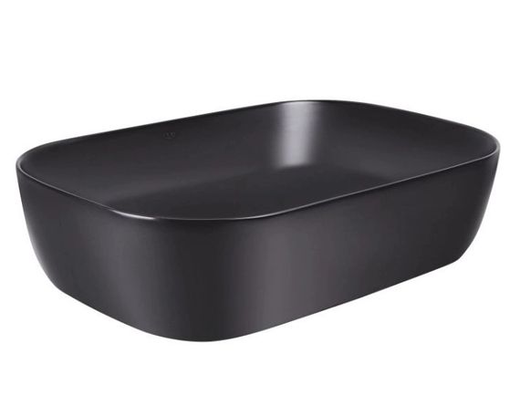 Комплект Qtap Robin: Раковина накладна прямокутна 600x390x150 мм Matt Black + Донний клапан PU03 (QT132143PMBMBN47296) | Зображення 4