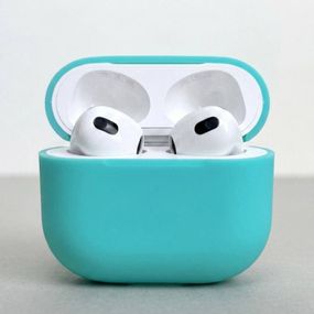Силіконовий чохол для навушників pods 4 (Бірюзовий)