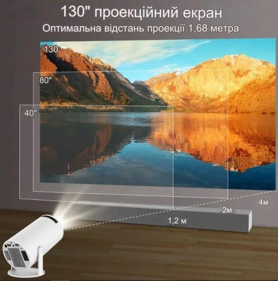Смарт Проектор MAGCUBIC HY300 4K Android 11 HD BT5.0 Dual Wi-Fi Домашний кинотеатр | Зображення 1