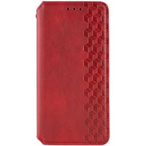 Шкіряний чохол-книжка GETMAN Cubic (PU) для Xiaomi Redmi 15 (EU) Червоний