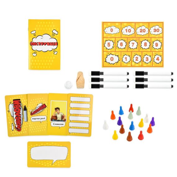 Настольная игра "Словоловы" 30826 карточки для написания 6 штук | Зображення 5