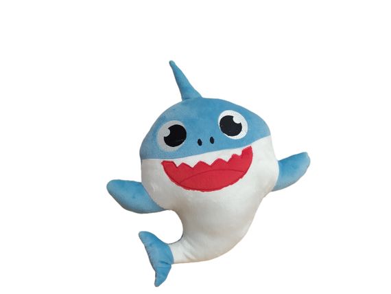 Плюшевая игрушка папа акула голубой подарок для ребенка 40см BABY SHARK 02242 | Зображення 1
