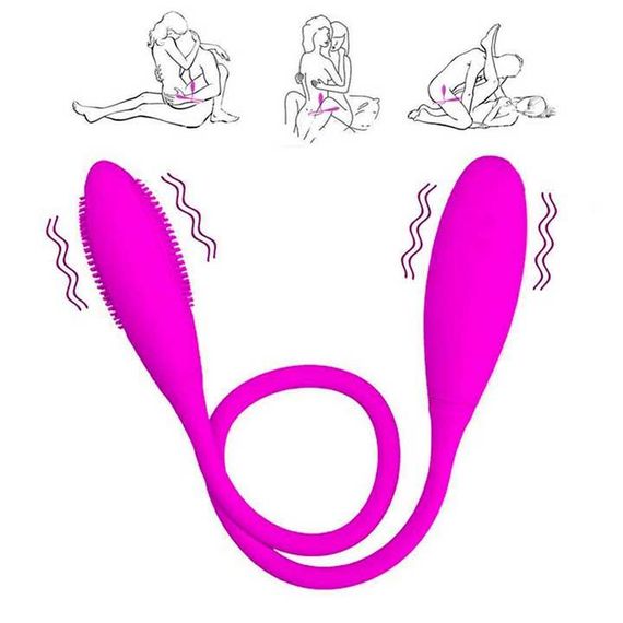Гибкий двойной вибратор Baile Pretty Love Snaky Vibe USB – Вибраторы | Зображення 5