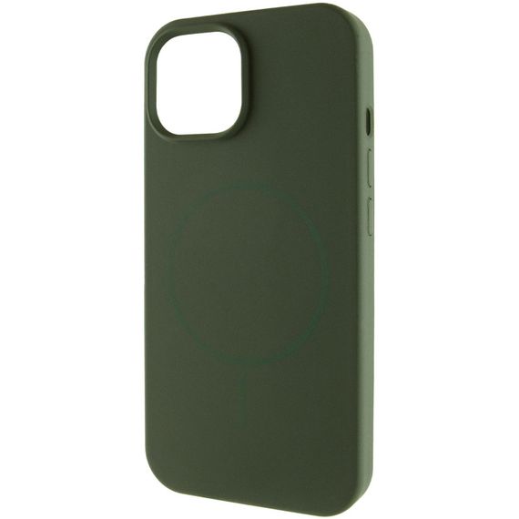 Чехол Silicone Case Full Protective (AA) NO LOGO with MagSafe для Apple iPhone 12 Pro Max (6.7") Зеленый / Cyprus Green