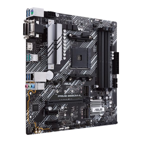 Материнcька плата ASUS PRIME B550M-A sAM4 B550 4xDDR4 M.2 HDMI-DVI-VGA mATX (90MB14I0-M0EAY0) | Зображення 3