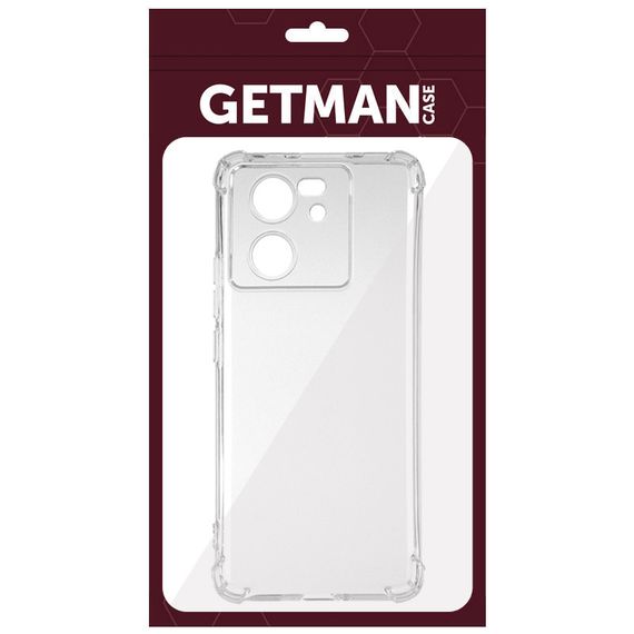 TPU чохол GETMAN Ease logo посилені кути Full Camera для Xiaomi 13T / 13T Pro Безбарвний (прозорий) | Зображення 5