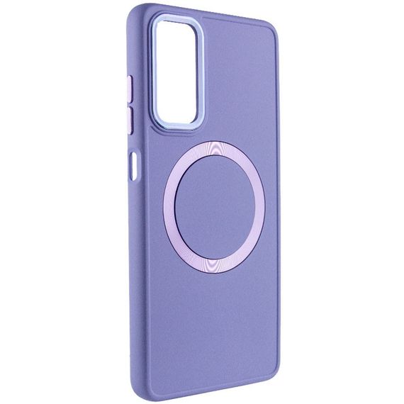 TPU чохол Bonbon Metal Style with MagSafe для Samsung Galaxy A25 5G Бузковий / Dasheen