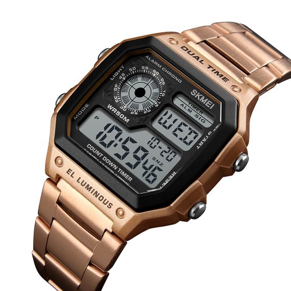 Чоловічий годинник Skmei 1335RG Rose Gold | Зображення 1