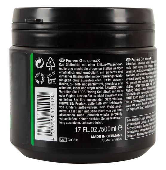 Гель для фістингу - EROS Fisting Gel UltraX, 500 мл Sex Aura | Зображення 3