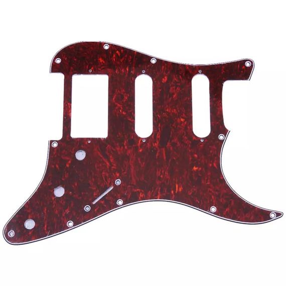 Пікгард для електогітари електрогітарі SSH Fender Stratocaster ST China бордовий на АМІКУ | Зображення 2