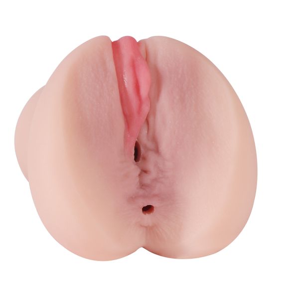 Реалістична вагіна-анус Linda Super Realistic без вібрації колір тілесний Sex Aura | Зображення 1