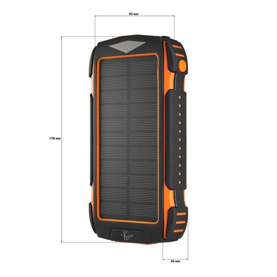 УМБ PowerBank із сонячною панеллю, повербанк КВАНТ WSC27 20000mAh | Зображення 3