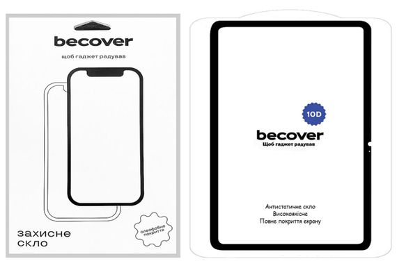 Защитное стекло BeCover 10D для планшета Xiaomi Redmi Pad SE 11" - Black | Зображення 2