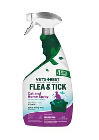 Спрей від бліх і кліщів для котів і дому Vet's Best Flea & Tick Home Spray for Cats Cottonspice, 946 мл