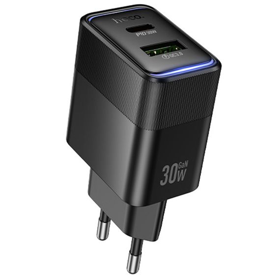 МЗП Hoco CS112A Lounge PD30W+QC3.0 (1USB-A/1C) Black