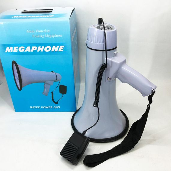 Потужний гучномовець MEGAPHONE, Мегафон гучномовець переносний з регулюванням гучності QU-92 | Зображення 6