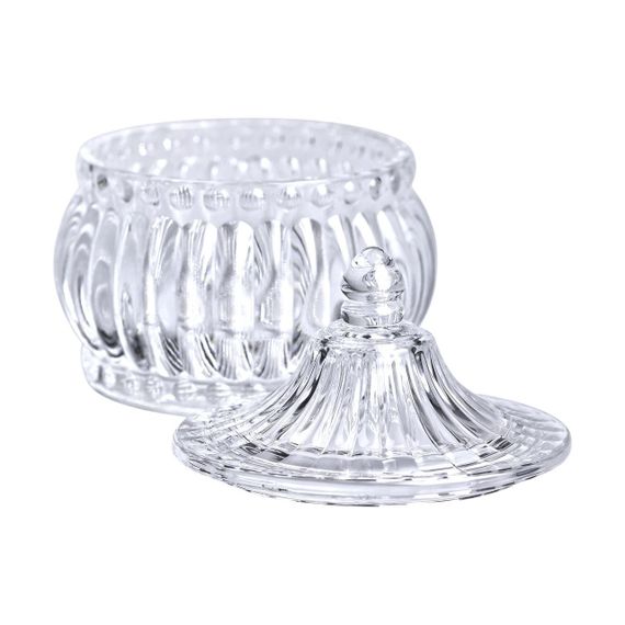 Конфетница стеклянная c крышкой Ø 8 см в восточном стиле HP-YH-2 | Зображення 2