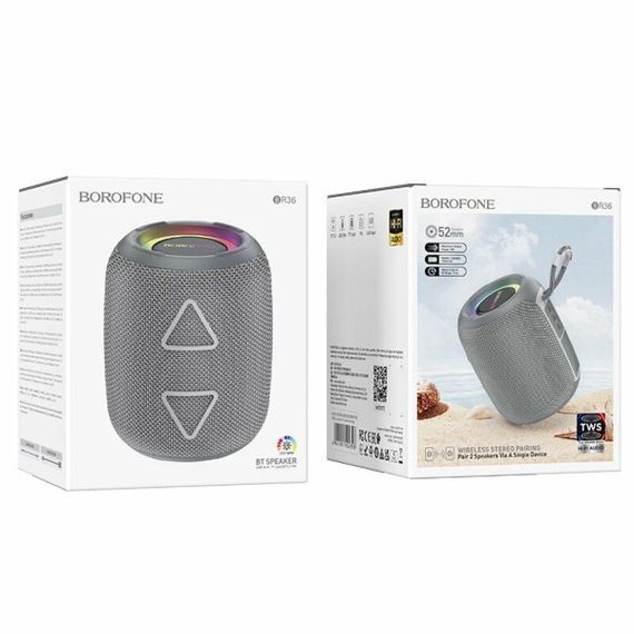 Портативна колонка BOROFONE BR36 Lucy sports BT speaker Dark Gray | Зображення 2