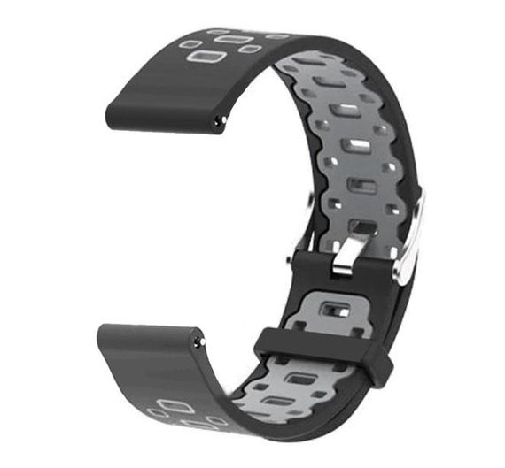 Спортивний ремінець Primo Perfor Classic для годинника Samsung Sport Gear SM-R600 - Black&Grey | Зображення 2