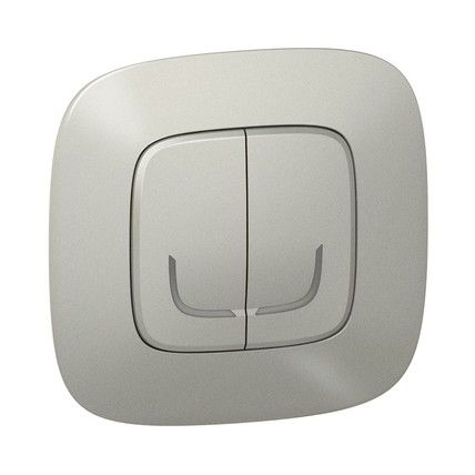 Valena Allure with NETATMO. Умный беспроводной выключатель 2-клавишний.Алюминий (752787) | Зображення 2