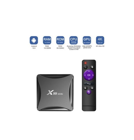 Смарт-приставка до тв X88 Mini Android 11 2/16 GB з пультом ДК | Зображення 1