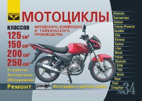 Мотоцикли китайського, корейського, тайванського та індійського виробництва класів 125, 150, 200 і 250 куб. см.