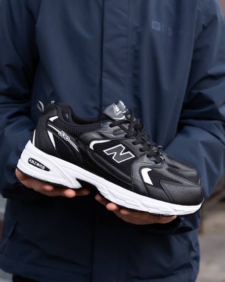 Кросівки літо вставки сітка  New Balance 530 колір чорний | Зображення 6