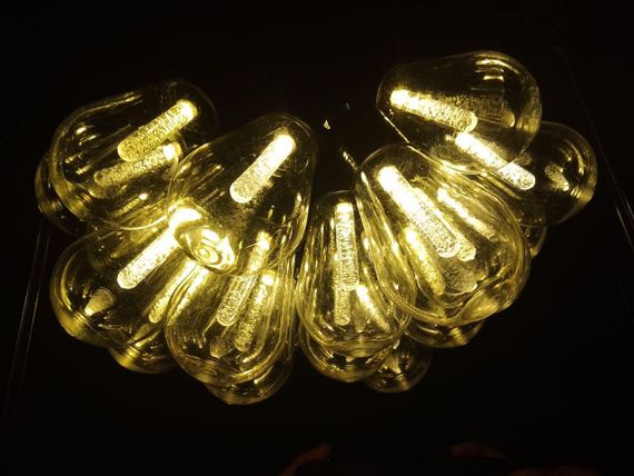 Декоративные лампы (гирлянда), 5 метров, 10 лампочек, теплый белый цвет, 8 режимов работы + пульт | Зображення 1