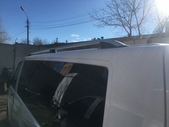 Рейлінги CROWN (сірий мат) Довга база для Volkswagen T5 Multivan 2003-2010рр | Зображення 5