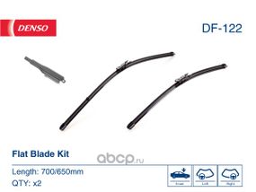 Комплект склоочисників DENSO DF-122 Flat Blade Kit 700/650 мм