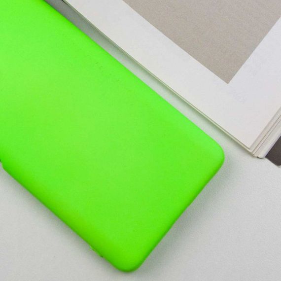 Чохол TPU GETMAN Liquid Silk Full Camera для Xiaomi Redmi 13 4G / Poco M6 4G Салатовий / Neon Green | Зображення 1